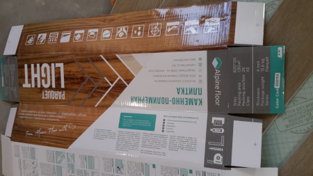 Кварцвиниловая плитка (Елочка) Alpine Floor PARQUET LIGHT ECO 13-5 Дуб Натуральный отбеленный